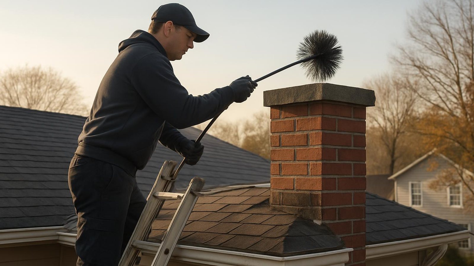 Practical chimney sweep & inspection in Chatham